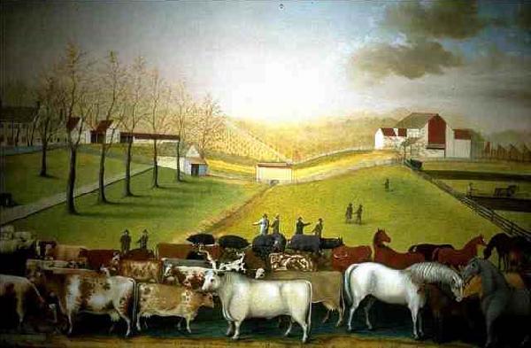 Edward Hicks The Cornell Farm oil painting image